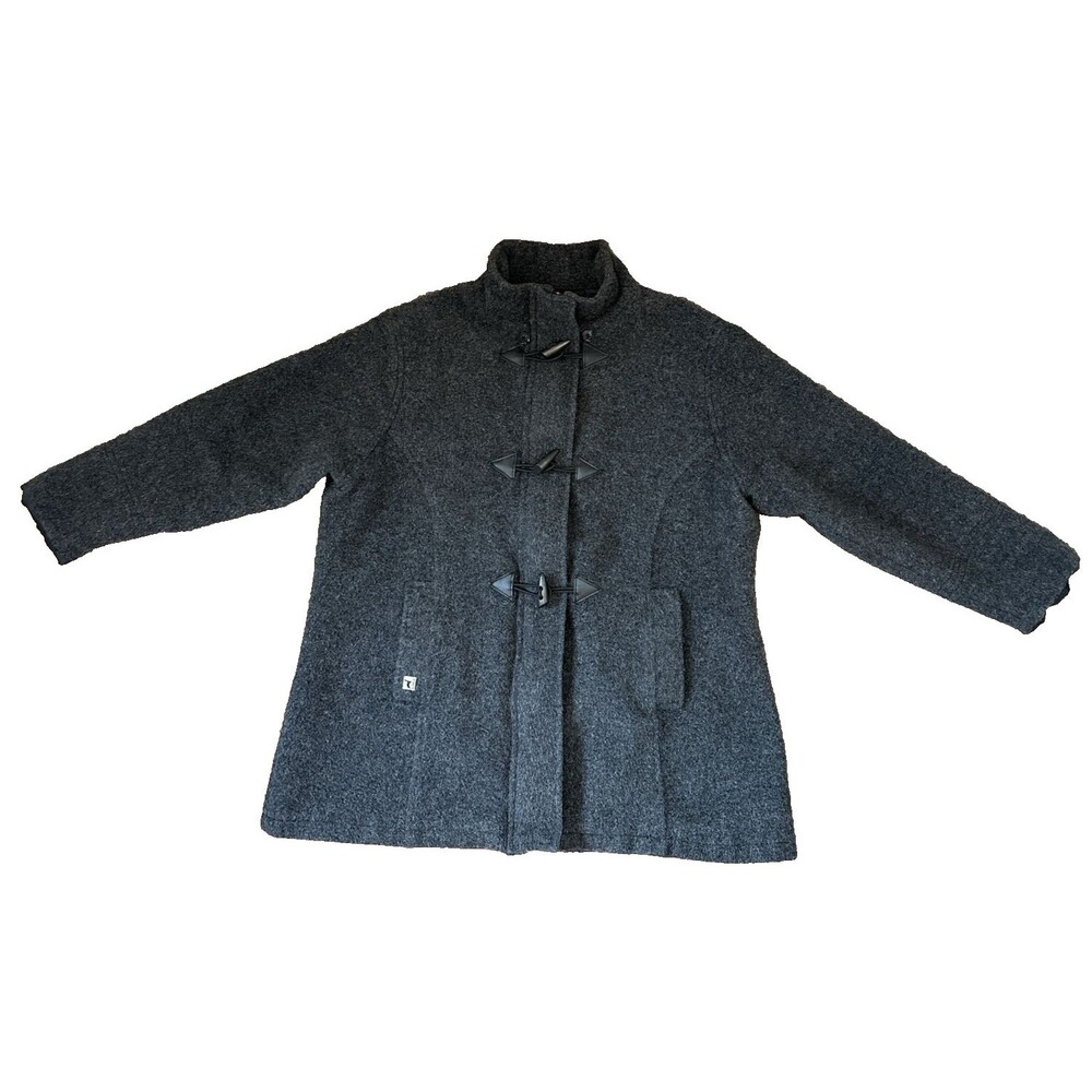 Peruvian Link Alpca Collection Size Large Coat Jacket Full Zip Toggle - READ